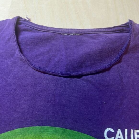 Vintage Marvin the Martian Shirt Large Surrender Earthlings! Purple California 1 - Picture 6 of 6